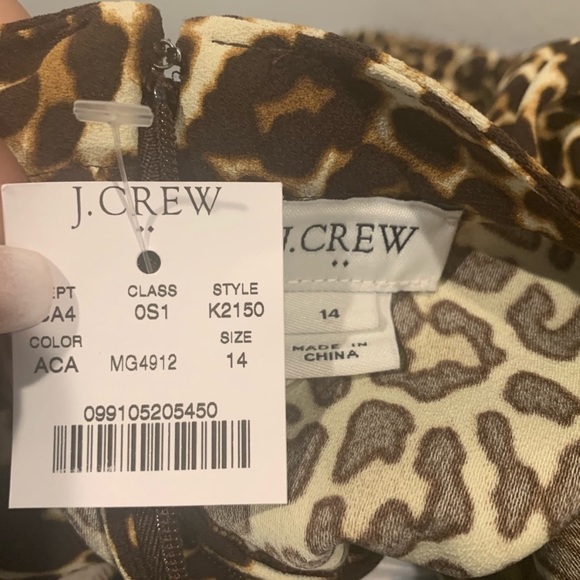 J.Crew animal print dress NWT - Picture 3 of 3